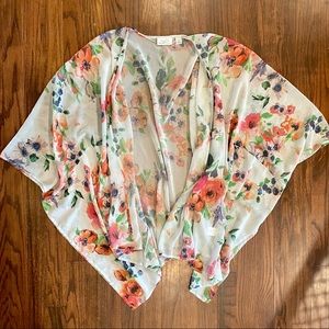 New York and Co. Floral Shawl one size
